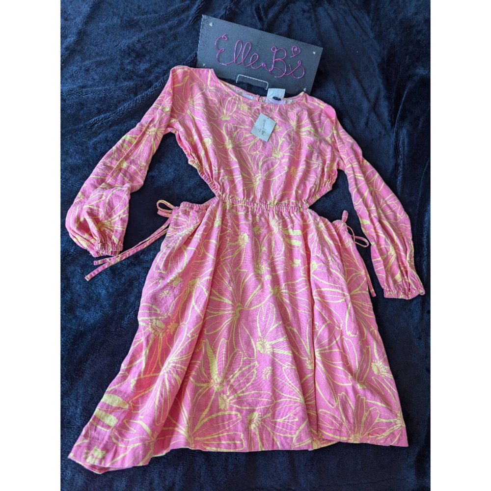 NWT Universal Thread Pink Multi Cut Out Dress L